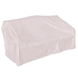 FUANA Copertura per divanetto da patio, tessuto Oxford 210D, resistente alle intemperie e al vento, standard 215 x 109 x 101 cm Loveseats