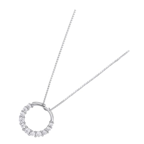 Collier S925 cercles de bureau en soirée l'accessoire mode de votre quotidien