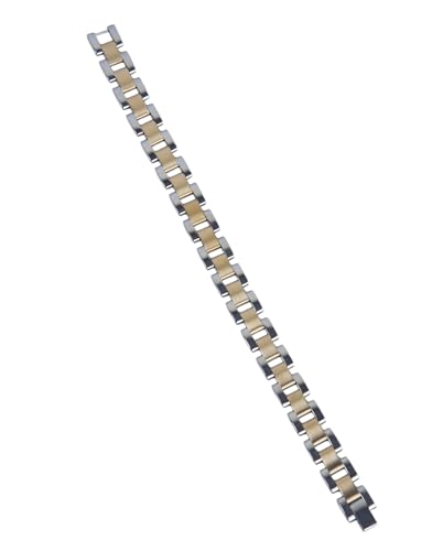 Image of Jiaara Anti-tarnish Stainless Steel dual tone Watch band Bracelet for Men