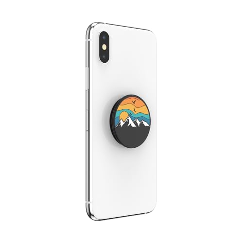 Image of PopSockets Adhesive Phone Grip, Holder- Mountain High | Secure Comfortable Hold, Anti-Drop, Kickstand, Nature, Leaf, Electronic Accessories, For iPad /Kindle /iPhone /Android
