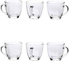 vPack of 6 Porcelain Mini Tea Cup , Small Coffee Cup , Green Tea Cup Glass Tea Cups