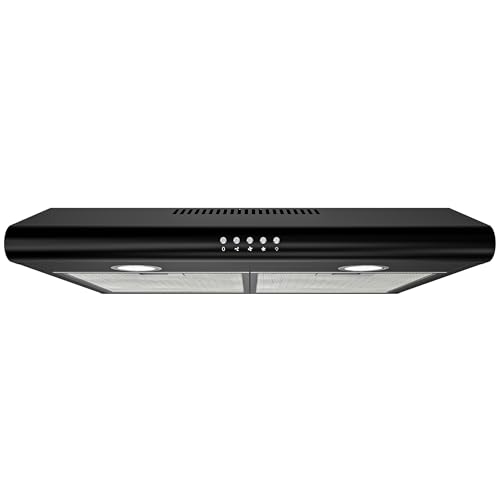 FIREGAS Dunstabzugshaube 60cm für Umluft- oder Abluftbetrieb, Unterbauhaube 60cm mit Bürstenloser...