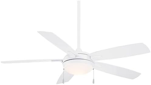 Minka-Aire F534L-WH Lun-Aire With Light 54 Inch Ceiling Fan with Integrated 17W LED Light in White Finish