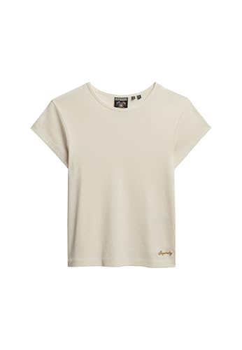 Superdry T-shirt Athletic Essential pour femme, Os du désert blanc laine, 42