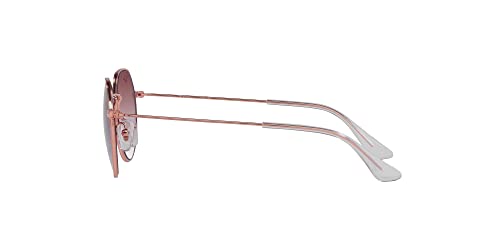Ray-Ban Junior Kids RJ9565S Jack Round Sunglasses, Rose Gold/Clear Dark Violet Gradient, 47 mm - image 4