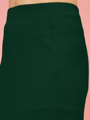 Image of FYLTR Women's Stretchable Mid Rise Midi Skirt|Side Slit|Slim Fit Casul wear