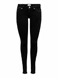 Jean coupe skinny pour femme, fermeture éclair, mélange de matières élastiques avec coton, coupe étroite, poches de ceinture, système à 5 poches