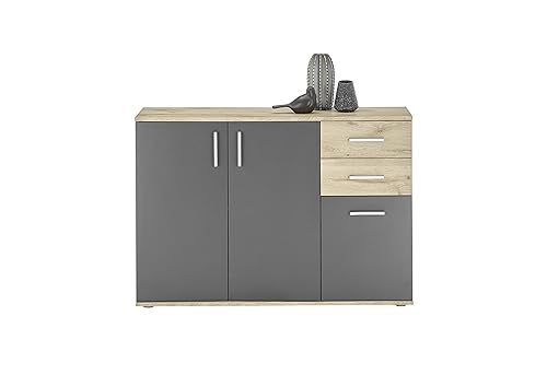 AVANTI TRENDSTORE Bea - Cassettiera/comó in Legno Laminato nella misura 120x84x35 cm, disponibile in diversi colori. Perfetto per soggiorni, ingressi o camere da letto