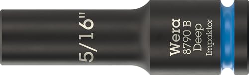 Wera 8790 B Impaktor Deep Bussole con attacco da 3/8, 5/16 x 63 mm