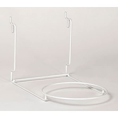White Ball Holder Ring 6 Inches Dia fits Slatwall and Grid