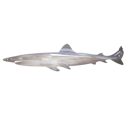 Tableau mural requin en acier inoxydable HOMOBABE pour decoration moderne