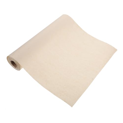 Papel Xuan crudo para caligrafía beige 35x2000 cm de 30g de PRETYZOOM