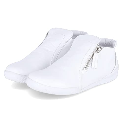 Andrea Conti 0341727-001 WEIß Damen Ankle Boots Glattleder in weiss - Gr. 41