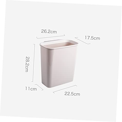 Caneca de basura colgante para cocina Happyyami 10L beige miniatura 2