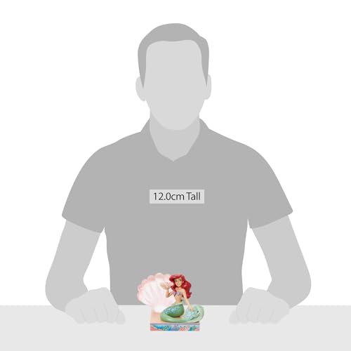 Enesco Disney Traditions by Jim Shore The Little Mermaid Ariel Shell Figurine, 4.5 Inch, Multicolor