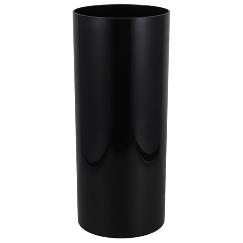Porte-parapluie noir rond ifundom de grande capacité en plastique imperméable