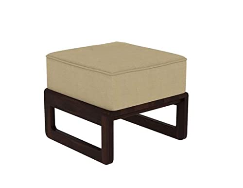 Image of Sheesham Wood Center Table for Living Room /Coffee Table with 4 Stools in Walnut Finish
