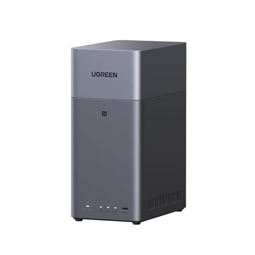 UGREEN NASync DH2300 2 Bay Desktop NAS, 4GB RAM, NFC One-Touch Connection, AI Photo Album, 1GbE LAN, Beginner-Friendly NAS System, NAS Server for Home (Diskless) (DH2300)
