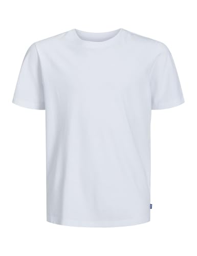Jack & Jones Jungen JJEORGANIC Basic Tee SS O-Neck JR Shirt, White, 140 – Ansicht 1