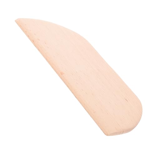 Mobestech 2 Piezas Raspadores de Masa de Haya Utensilios de Hornear Semicirculares para Repostería y Pasteles para Cocinas y Panaderías Limpieza