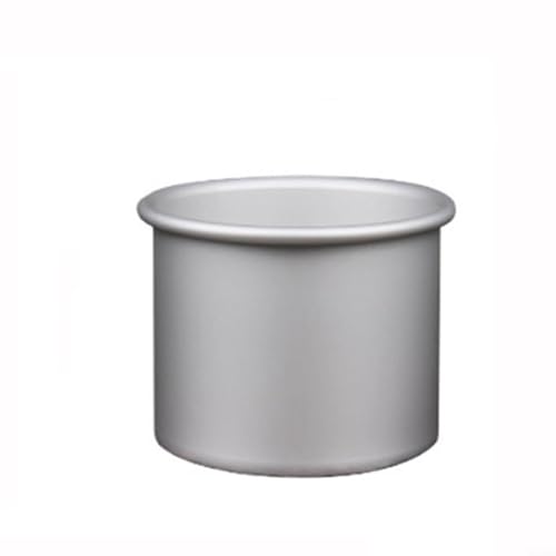 Pastel redondo de aleación de aluminio para molde, molde para tartas sin gasa para hornear fácilmente (4 pulgadas)