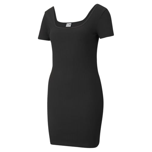 Robe en coton PUMA Classics grande taille avec col carré moderne et coupe flatteuse