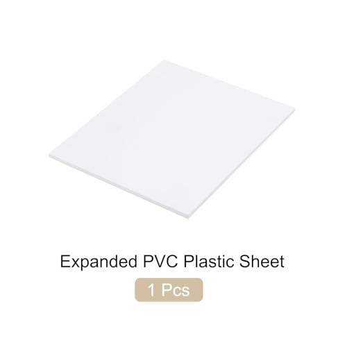 Image of Expanded PVC Plastic Sheet 1 /4 inch Thick, 5 inchx7 inch Lightweight Rigid Foam Sheet, [for Crafts Signage Displays Digital Screen Printing] - White / 1 Pcs