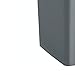 Mix.Home 19 Gallon Gray Square Trash can Restaurant Trash can Commercial Trash can Tall Plastic Trash can Industrial Trash can Square Trash cans for Kitchen Janitorial Trash can