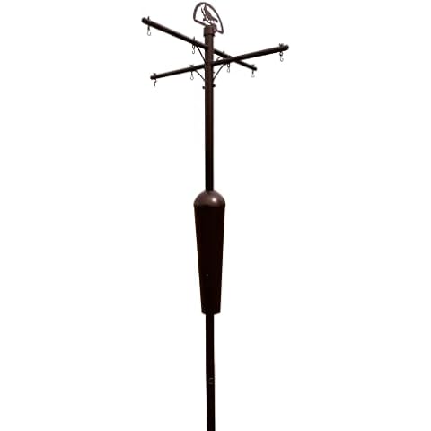 Squirrel Stopper Deluxe Squirrel Proof Pole System with Baffle - Ultimate Bird Feeder Garden Pole - (Black) (Open Box) Cover