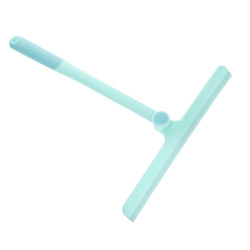 NIYANGLE 1piezas Limpiacristales Ducha Ergonómico para Ventanas y Espejos Escobilla De Limpieza De y Flexible para Baños y Verde