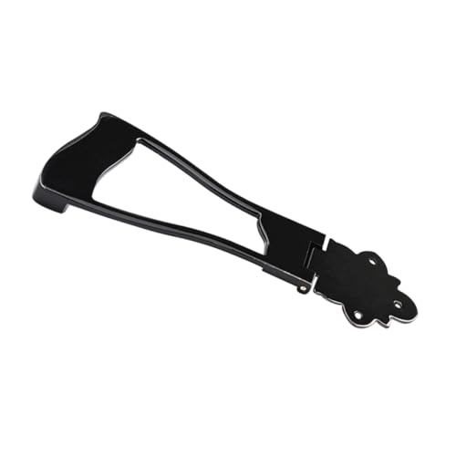BESTonZON Metal Fixed Hard-tail Guitar Trapezoidal Tailpiece Bridge for 6 String Ga418b