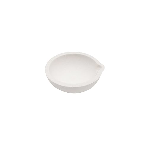 1 plat de fusion en céramique - Torche de moulage en céramique - 70 mm (250 g) - Crucibles en silice à quartz haute température pour bijoux, métaux, argent