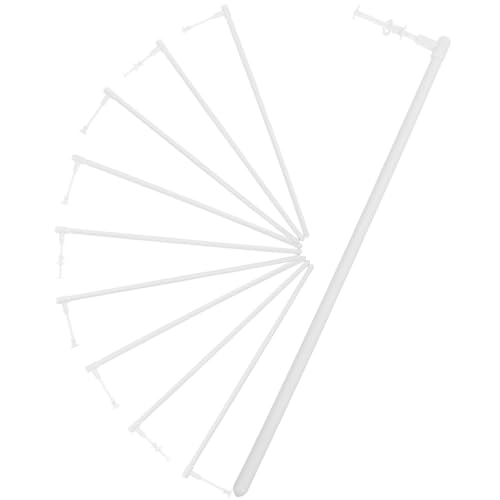 CAXUSD 10Piezas Varillas de Molinos de Viento Varillas de Repuesto de Plástico para Hacer Molinetes Accesorios de para Manualidades Decorativas