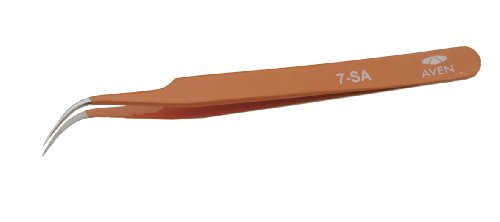 Aven 18072EZ E-Z Pik Style 7 Precision Tweezer, Stainless Steel, 4-1/2