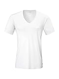 aus MicroModal und Elasthan CALIDA Clean Line Kurzarm-Shirt, V-Neck Herren