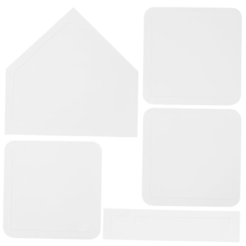 Happyyami Rubber Baseball Bases Set 5pcs Softball Teeball Kickball Bases Waterproof Non-Slip Plate