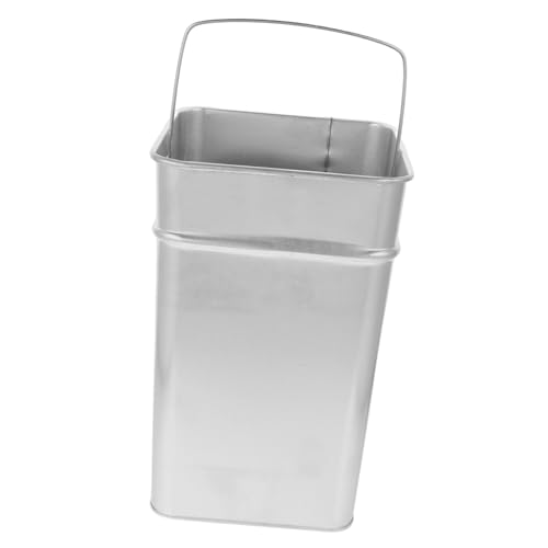 SOLUSTRE Outdoor Trash Can with Handle Portable Garbage Container Resistant Multipurpose Bucket for Camping Kitchen and Garden Use