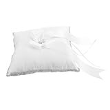 Stabilité carrée : conçu avec une forme carrée, oreiller maintient solidement vos bagues, réduisant glissement pendant , porte-bague de demoiselle d'honneur, oreiller d'accessoires de mariage