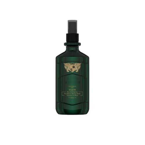 King's Armour MAJOR Sea Salt Spray 250 ml – Textura y volumen para looks de playa mate – Estilo desordenado – Textura – Spray para el pelo de sal marina