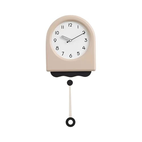 Horloge murale moderne salon avec balancier taille M modèle crème