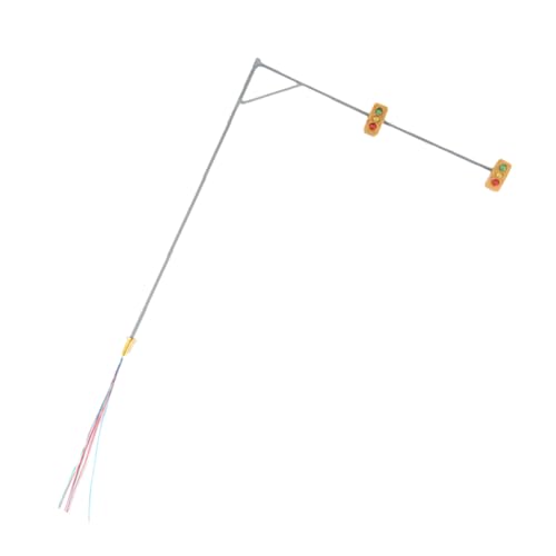 PLAFOPE Metal Railroad Traffic Light Train Layout Mini Signal Lamp Table Decor Micro Landscape Lamp Dec