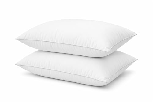 Listado de Un par de almohadas favoritos de las personas. 50 Nuvoru Almohadas Hoteleras de Lujo – Pack de 2, Tamaño 70x50 cm, Firmeza Intermedia, Sensación Suave para Cama Individual y Matrimonial