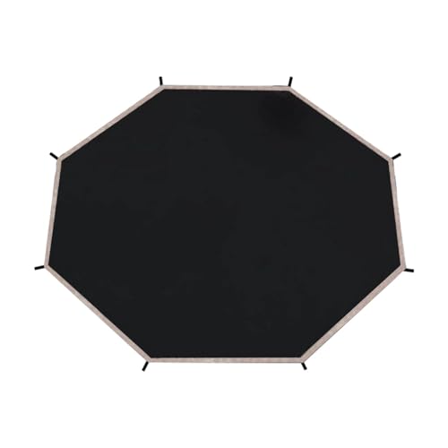 kowaku Trampoline Shade Cover, Summer Trampoline Top Cover Awning, Easy Installation, Black, 12ft for 8 Poles