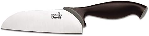 Kitchen Devils S8603014 Control Small Asian Cook's Knife, Stainless Steel, Black, 36.5 x 3.5 x 2.5 cm