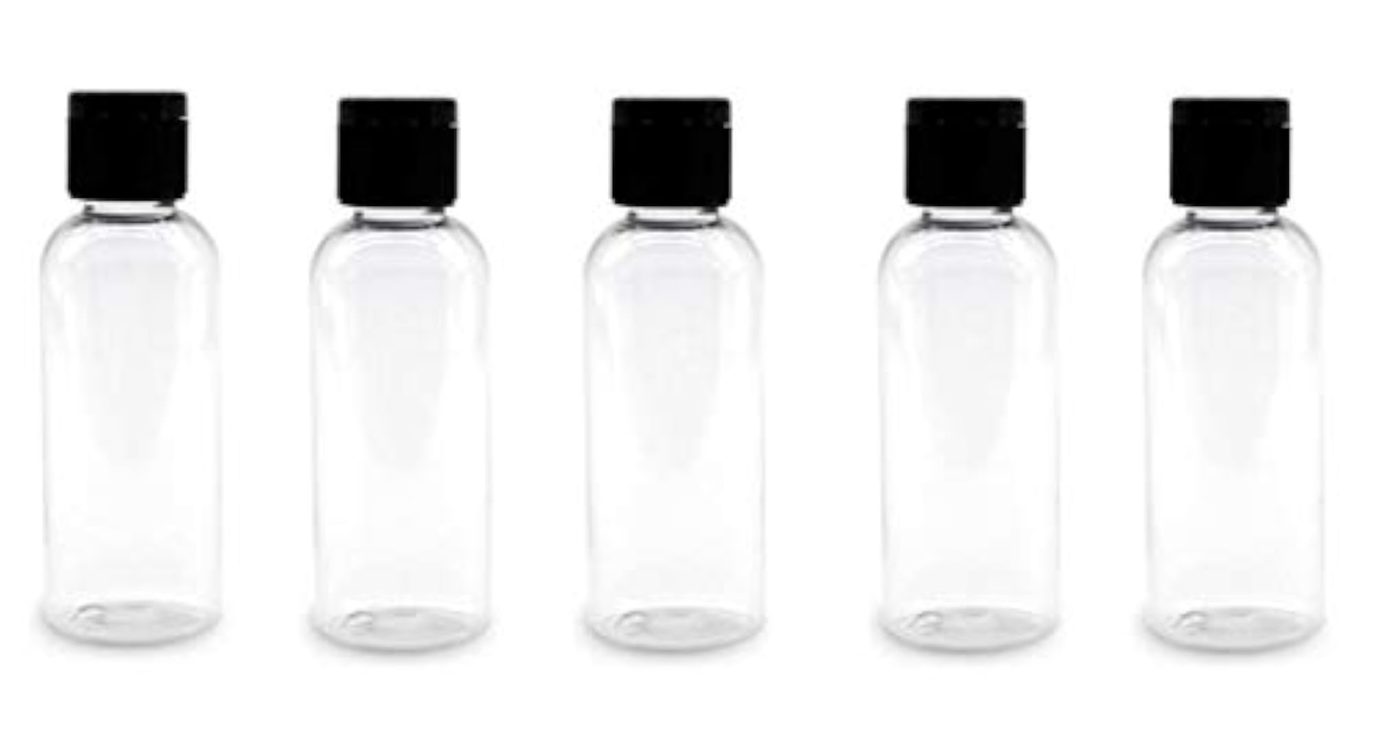 50ml 24pcs Empty Clear Plastic Bottles for Travel Size Toiletries