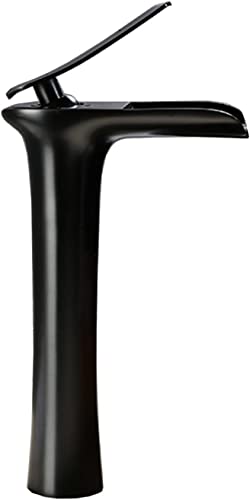 Mitigeur un trou robinet de lavabo salle de bain noir style rétro