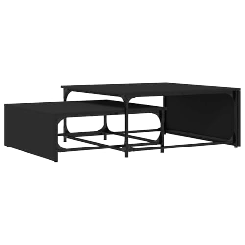 Meuble salon multifonction table basse gigogne design industriel - 8