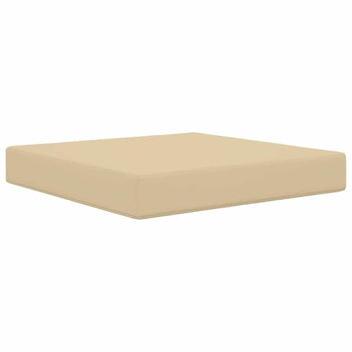 Coussin de canapé extérieur beige 60x60 cm en polyester confortable - 2
