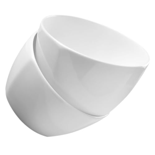 TOYZFRIENDY 2 piezas Cuencos Cuadrados de Tazones Profundos para Sopa y Arroz Resistentes al Calor para Uso Doméstico y Restaurante Multiusos para Ensaladas y Postres