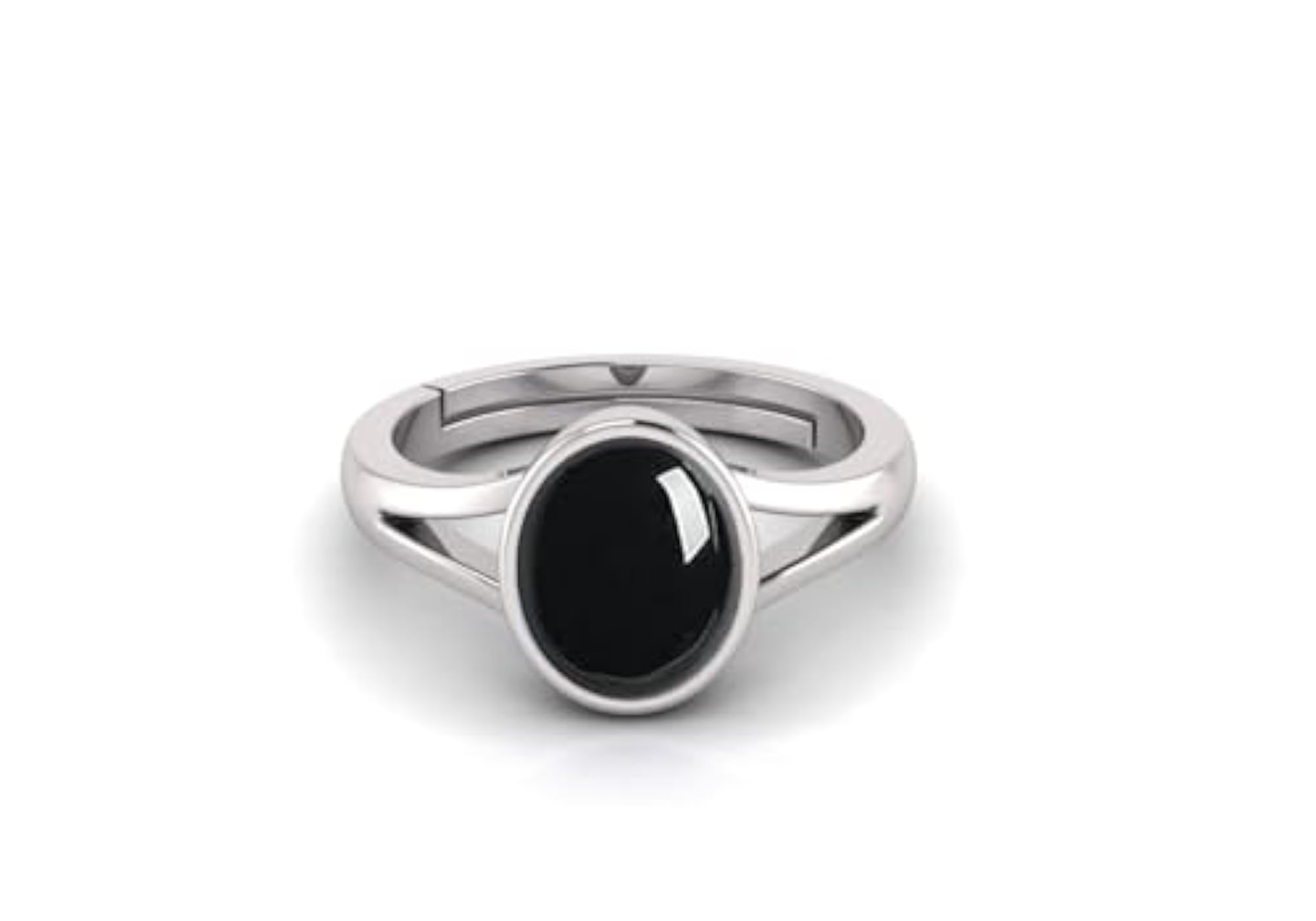 Silver Plated Adjustable Hakik Gemstone Ring